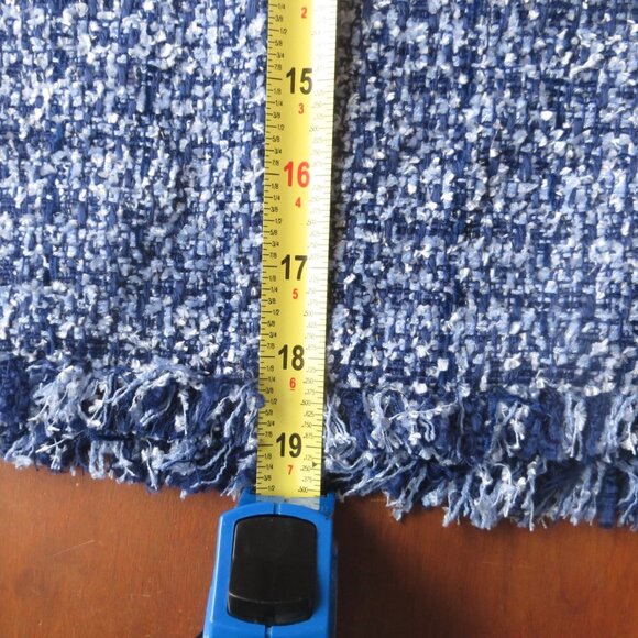 Kate Spade Blue Tweed Skirt NWOT Size 6 - Picture 9 of 10